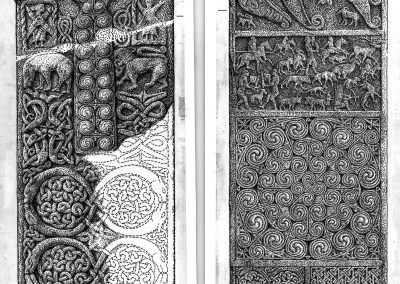 Drawing of Shandwick Stone © Crown Copyright HES