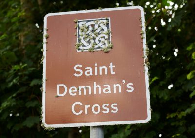 St Demhan's cross signage © Ewen Weatherspoon
