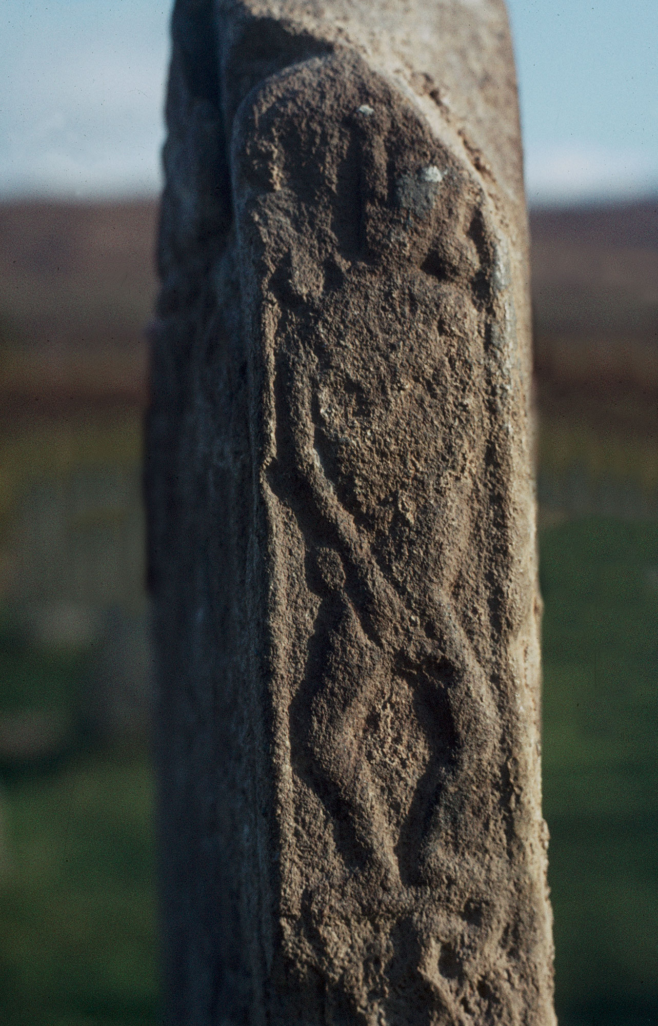 Applecross, detail of carved stone