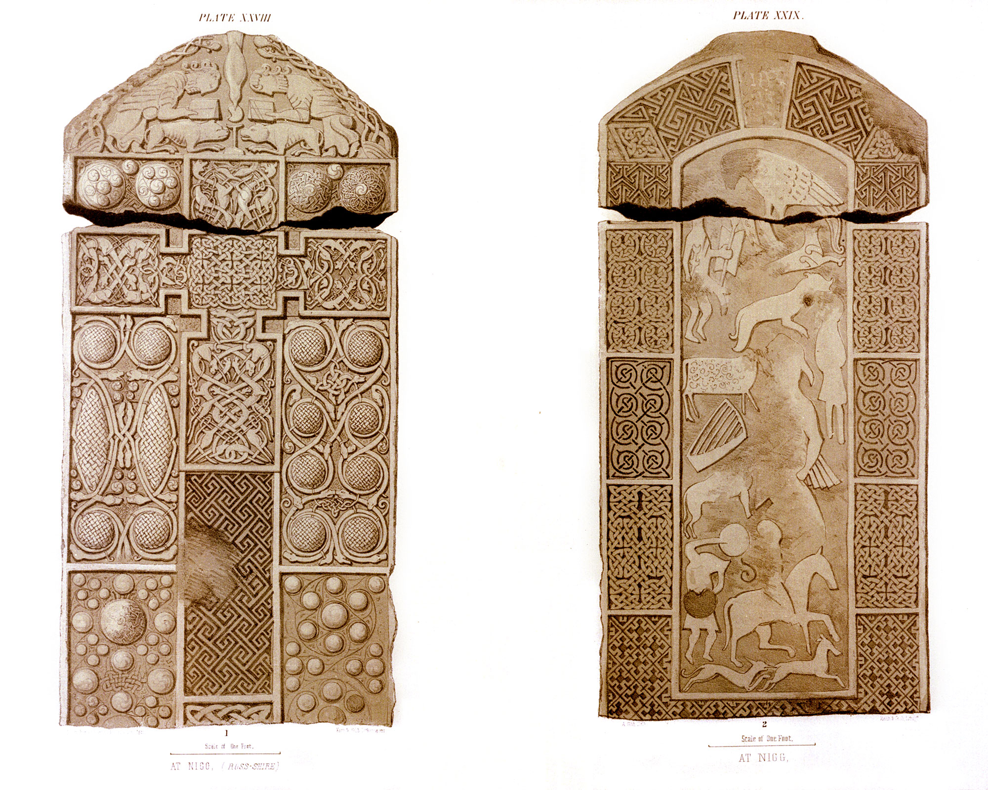Face-and-reverse-of-Nigg-Cross-slab-©RCAHMS