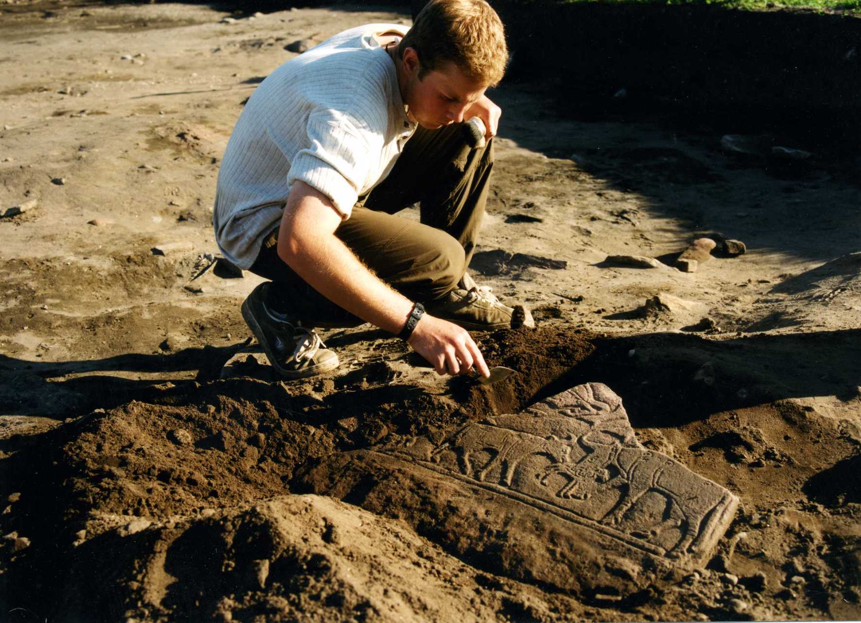 Portmahomack - excavating the Calf Stone