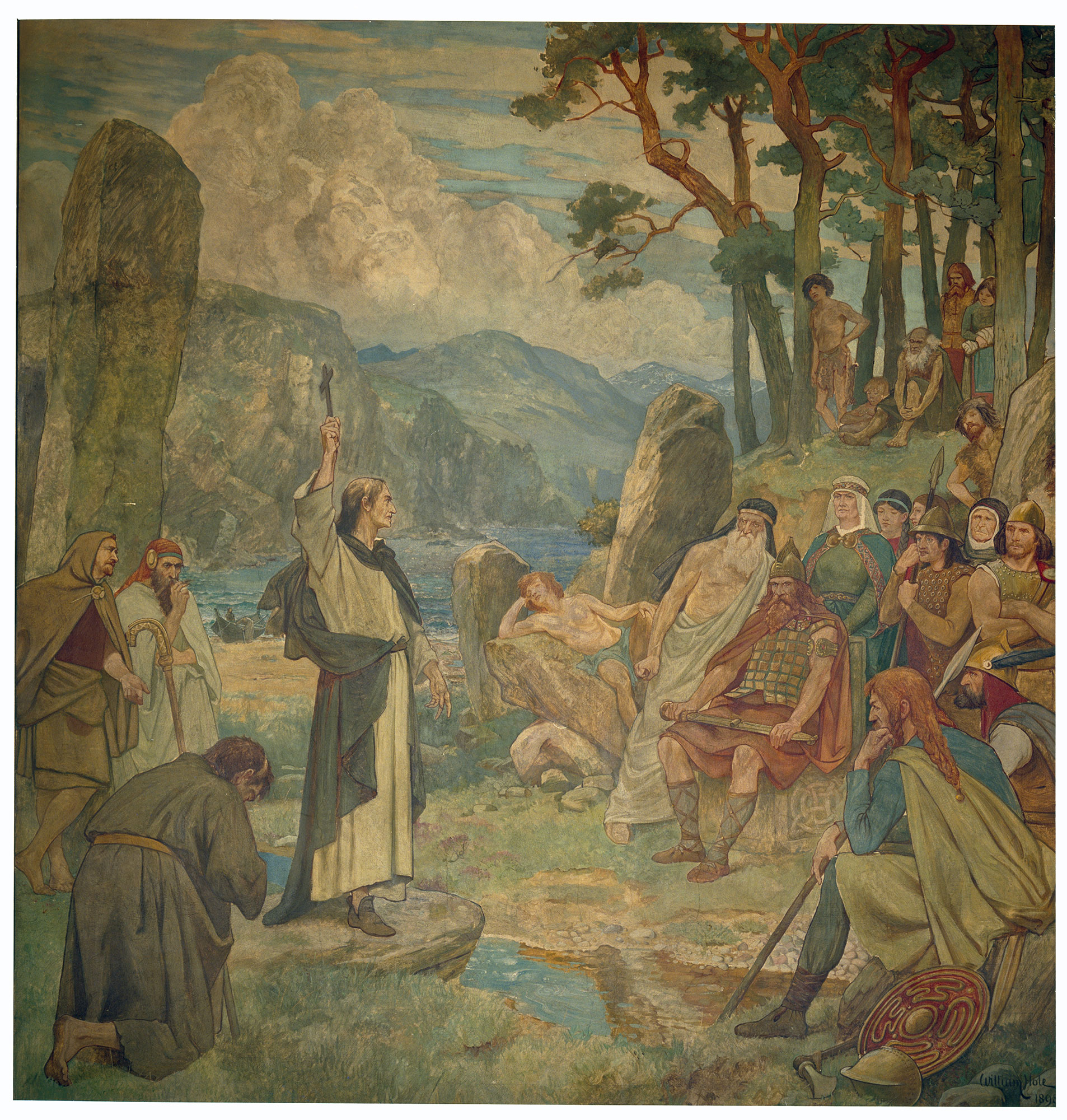 William Brassey Hole 'The Mission of StColumba to the Picts AD563 ©National Galleries of Scotland